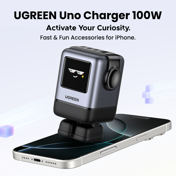 UGREEN USB-A+3USB-C Nexode 100W Robot Gan Tech Fast Charger (X688/45514B)