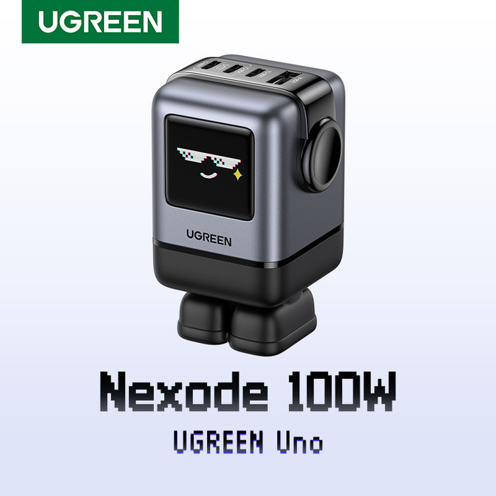 UGREEN USB-A+3USB-C Nexode 100W Robot Gan Tech Fast Charger (X688/45514B)