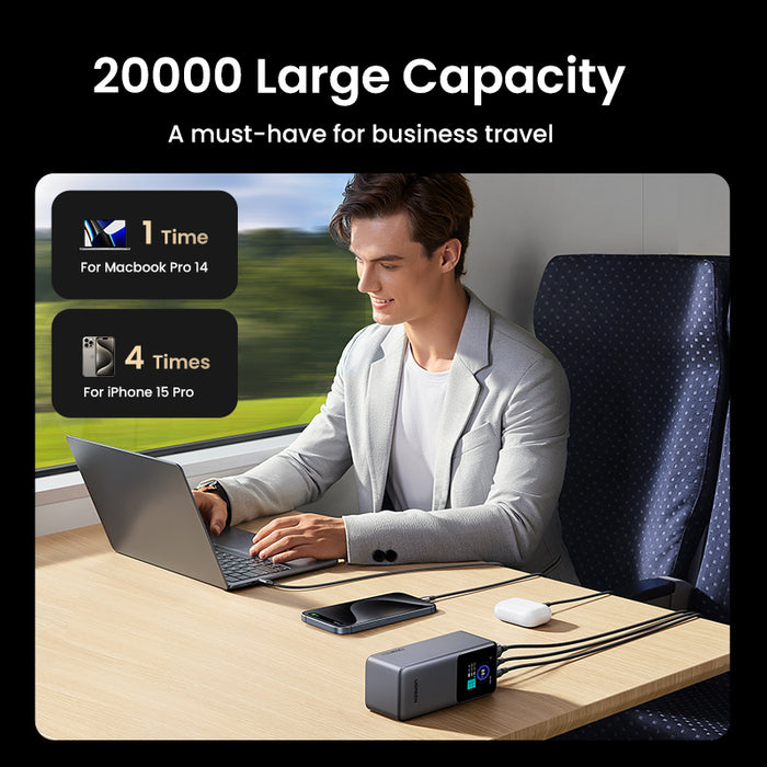 UGREEN Nexode 20000mAh Quick Charging 130W Power Bank (PB721/35524B)