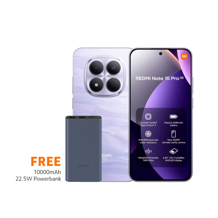 Xiaomi Redmi Note 15 Pro 5G FREE 22.5W Powerbank