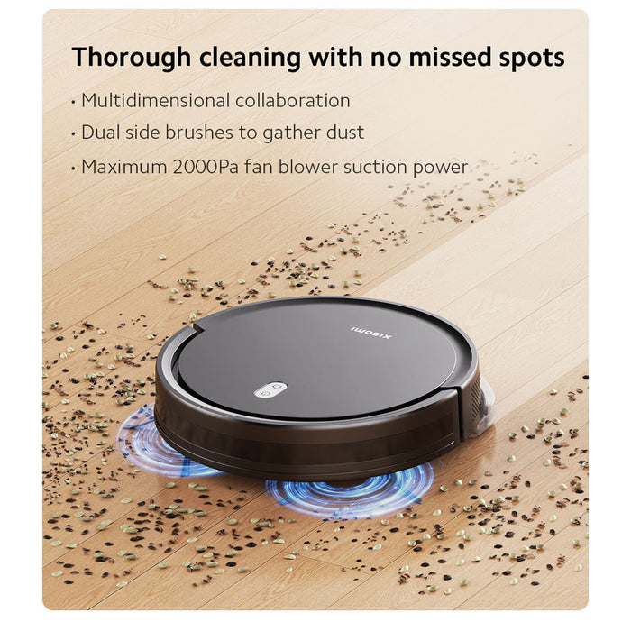 Xiaomi Robot Vacuum E5 Intelligent path planning| App and voice control More user-friendly and convenient operation Thorough cleaning with no