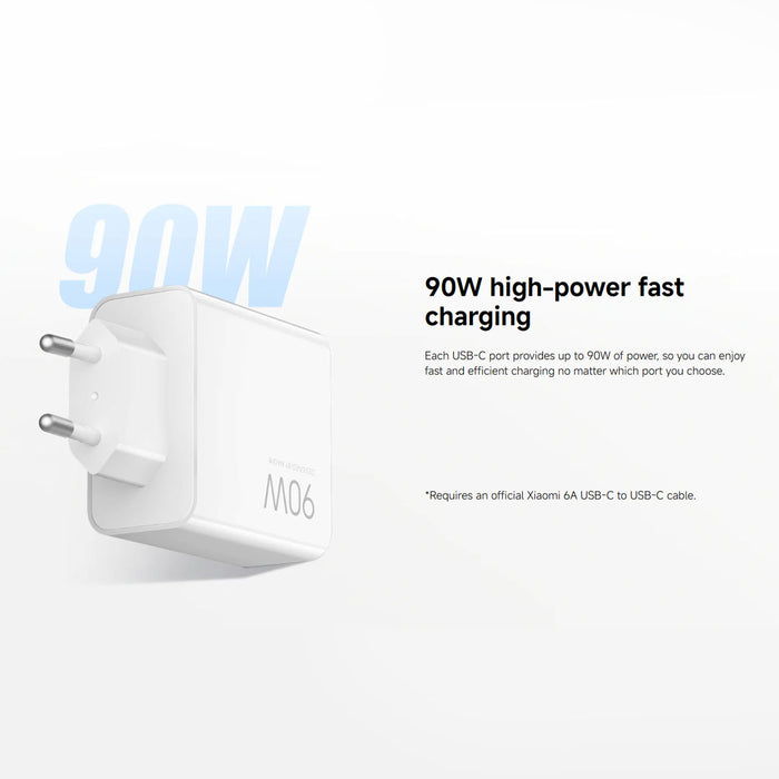 Xiaomi 90W Hypercharge Power Adapter 3- Port EU