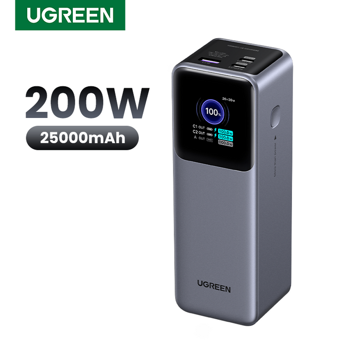 UGREEN Nexode 25000mAh Quick Charging 200W Power Bank (PB722/35525B)