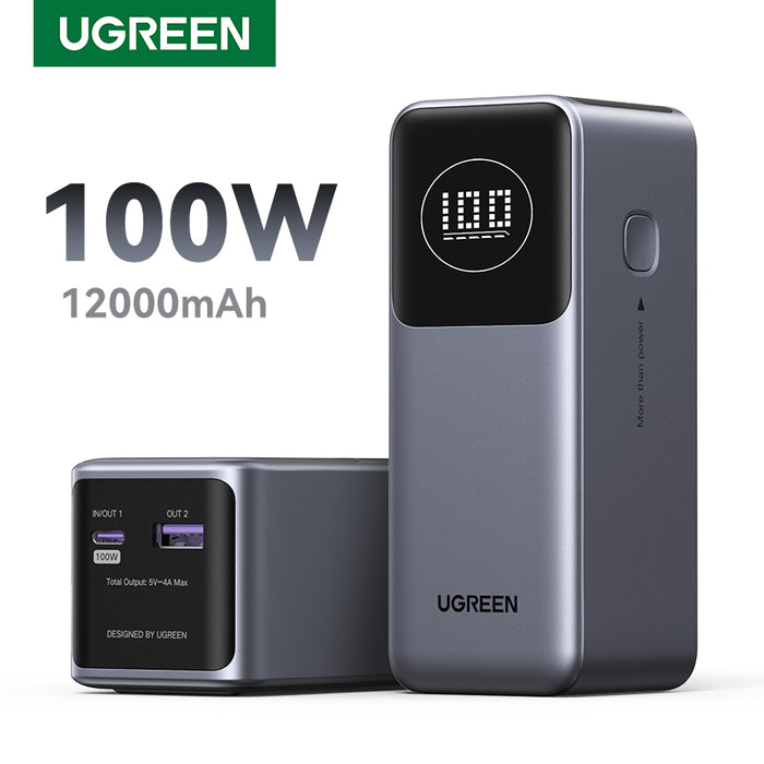 UGREEN Nexode 12000mAh Quick Charging 100W Power Bank (PB724/35526B)