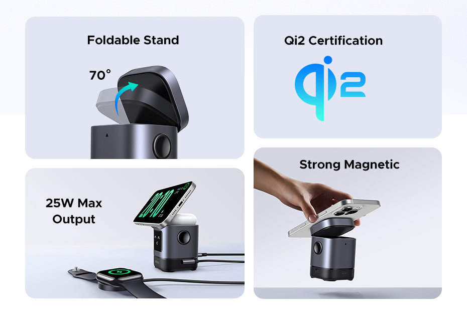 UGREEN Uno Robot 2-in-1 15W Magnetic Wireless Charger UGREEN W709-45775