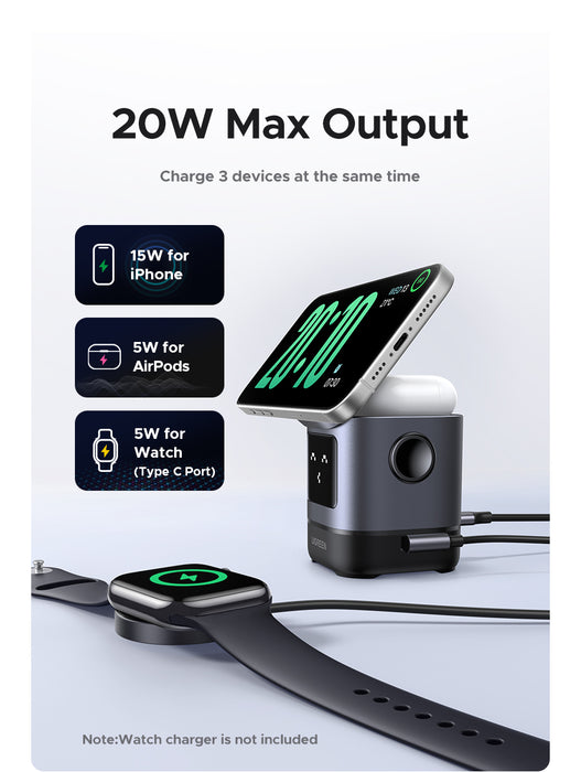 UGREEN Uno Robot 2-in-1 15W Magnetic Wireless Charger UGREEN W709-45775