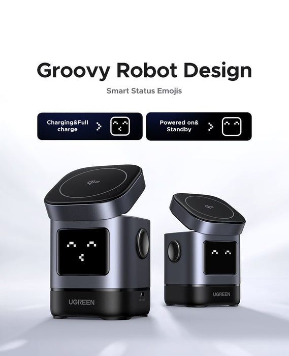 UGREEN Uno Robot 2-in-1 15W Magnetic Wireless Charger UGREEN W709-45775