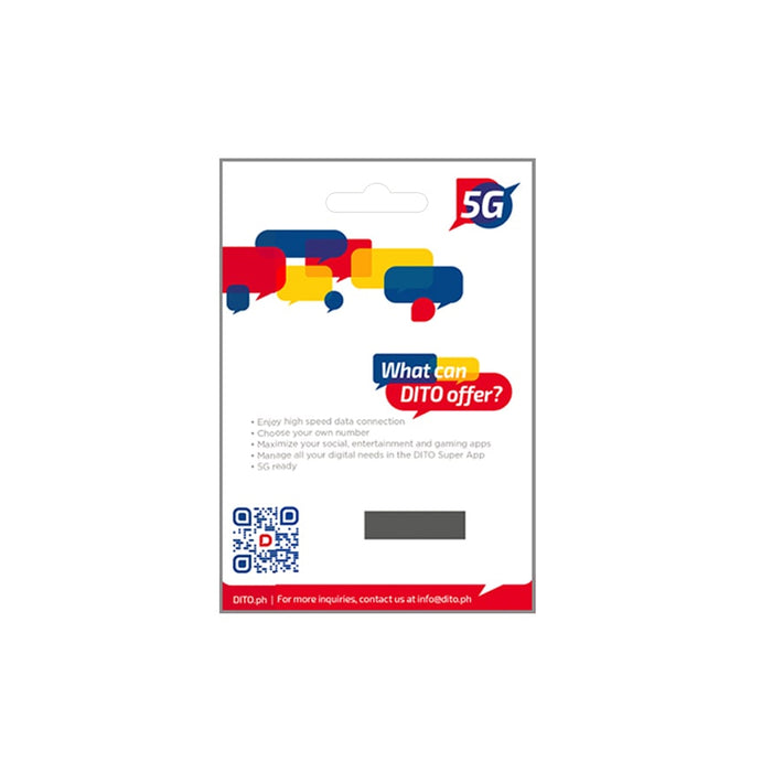 DITO SIM Card 5G w/ 16GB DATA