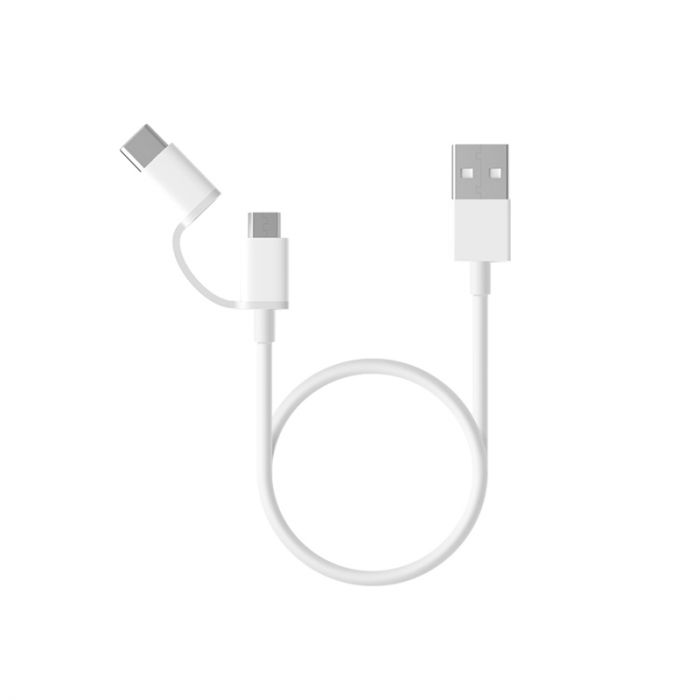 Xiaomi Mi 2-in-1 USB Cable Micro USB to Type C (100cm/30cm)